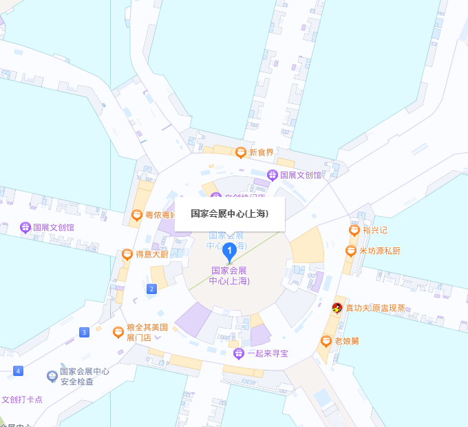 亚洲门窗遮阳展展馆地图