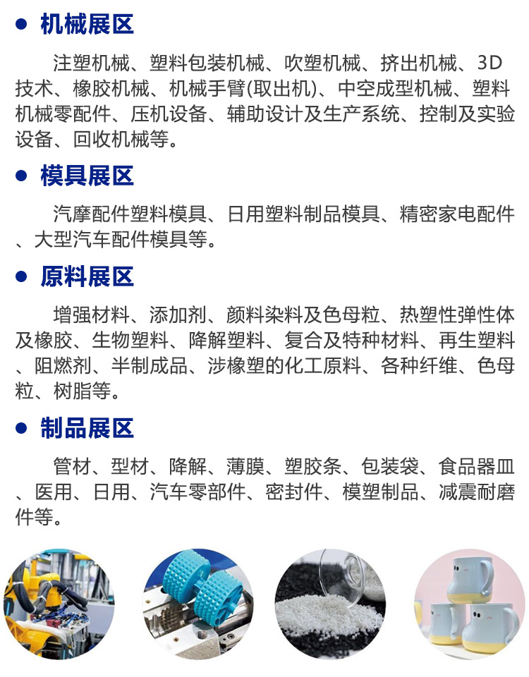 台州塑交会展品范围图