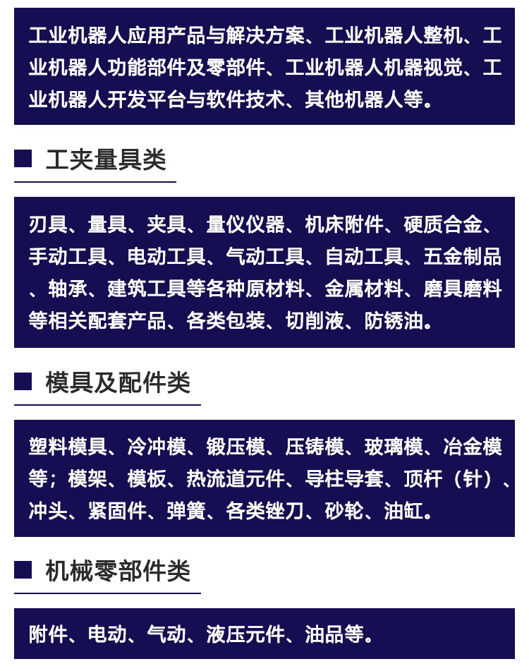 义乌工博会展品范围图