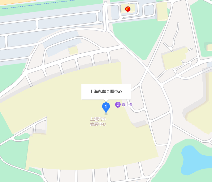 上海汽车芯片展展馆地图