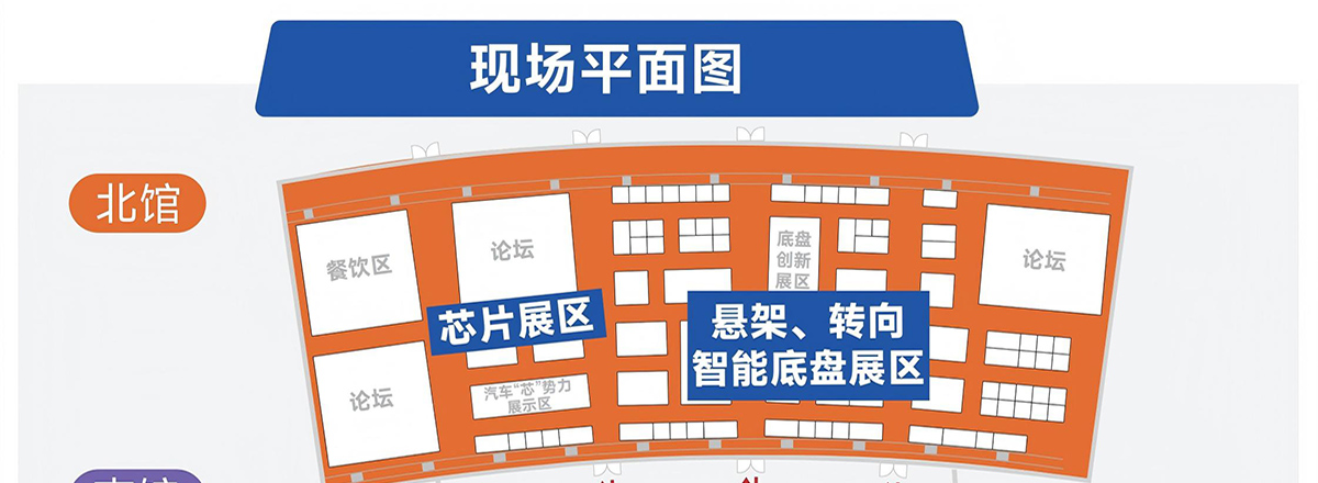 上海汽车芯片展展馆分布图