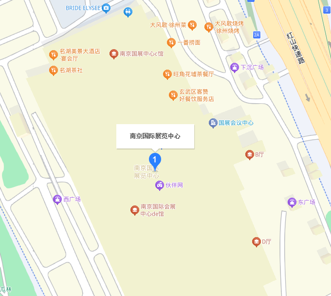 2025中国（南京）国际糖酒食品交易会展馆地图