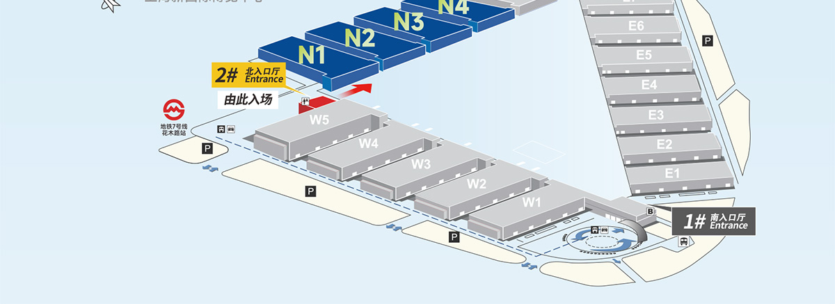上海新材料展展馆分布图