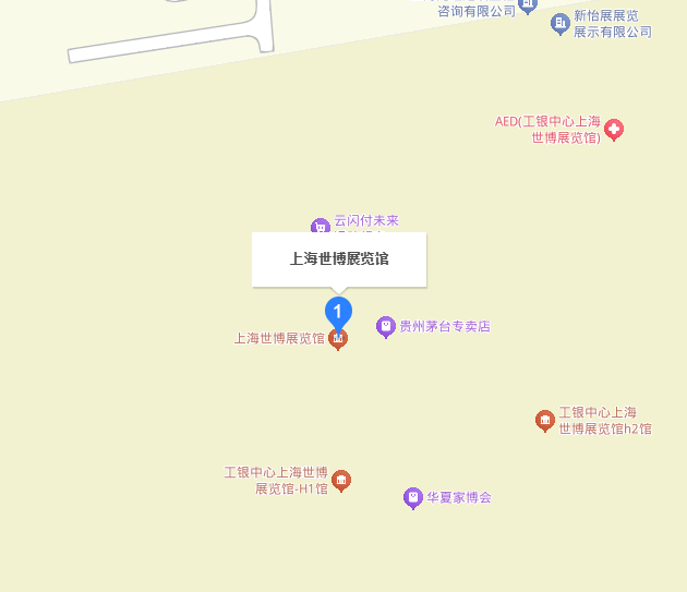 上海电子工厂设施展展馆地图