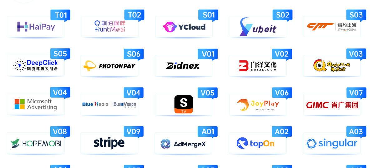 全球产品与增长展会知名展商图