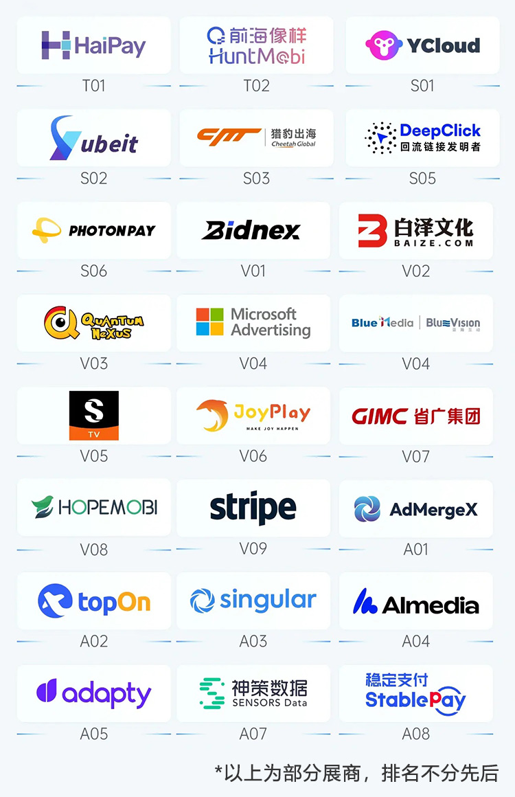 全球产品与增长展会知名展商图