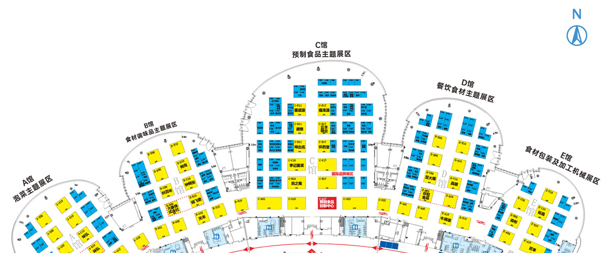 眉山泡菜食品展展馆分布图