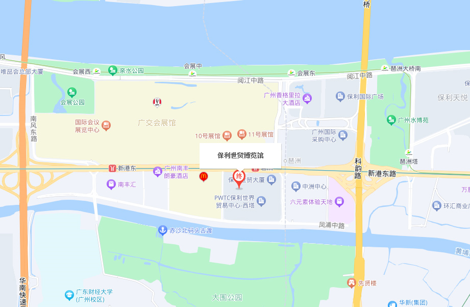TSCI广州国际数码印花工业应用展馆地图