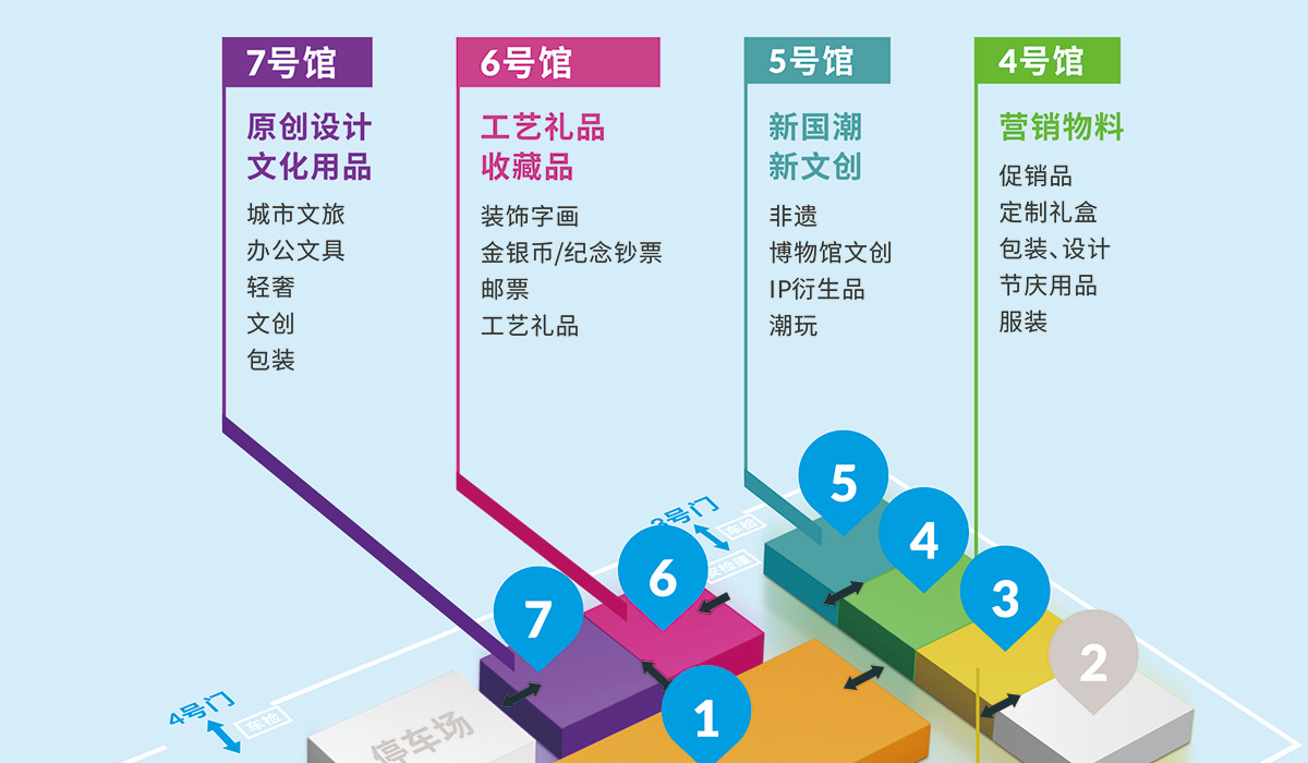 北京礼品展展馆分布图