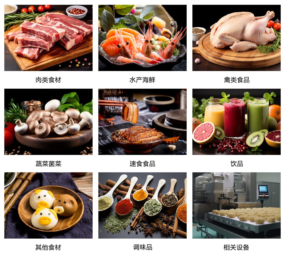 2025第16届上海国际餐饮食材展览会展品范围图