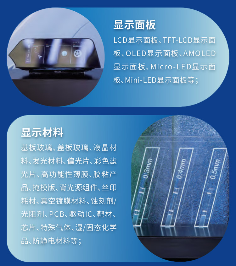 DIC上海显示展展品范围图