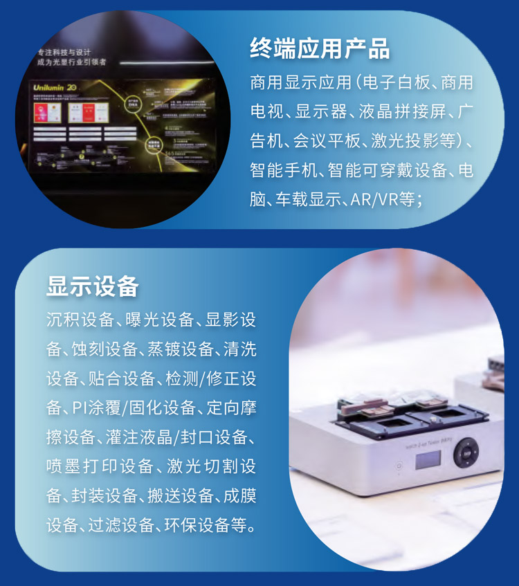 DIC上海显示展展品范围图