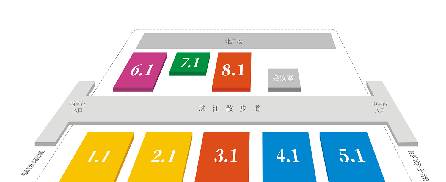 广州陶瓷工业展展馆分布图