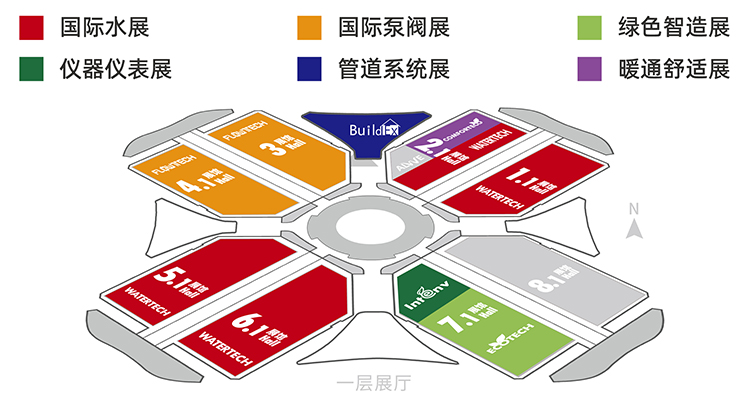 上海国际水展展馆分布图