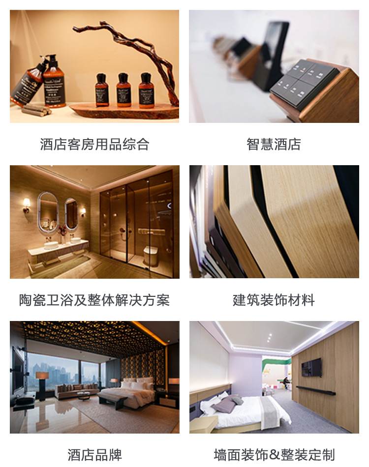 上海酒店设计展&酒店用品展展品范围图