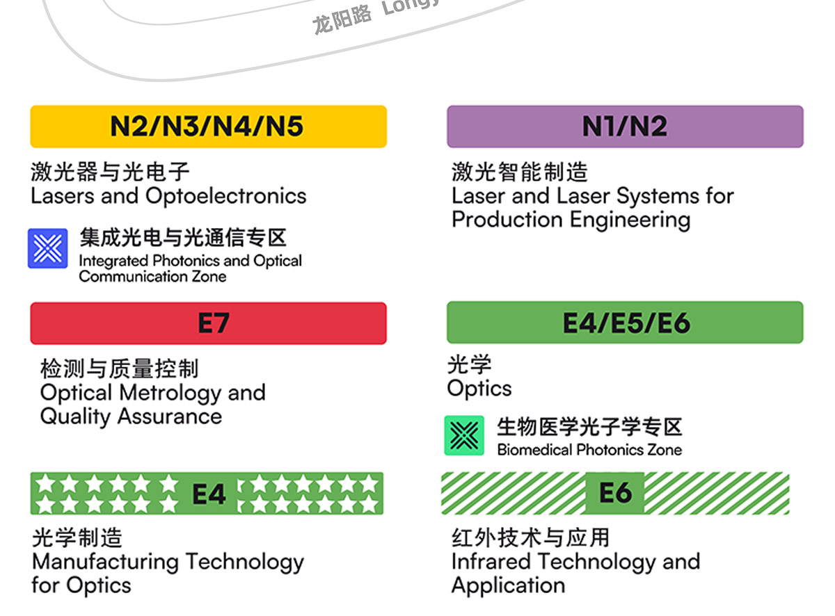 上海光博会展馆分布图