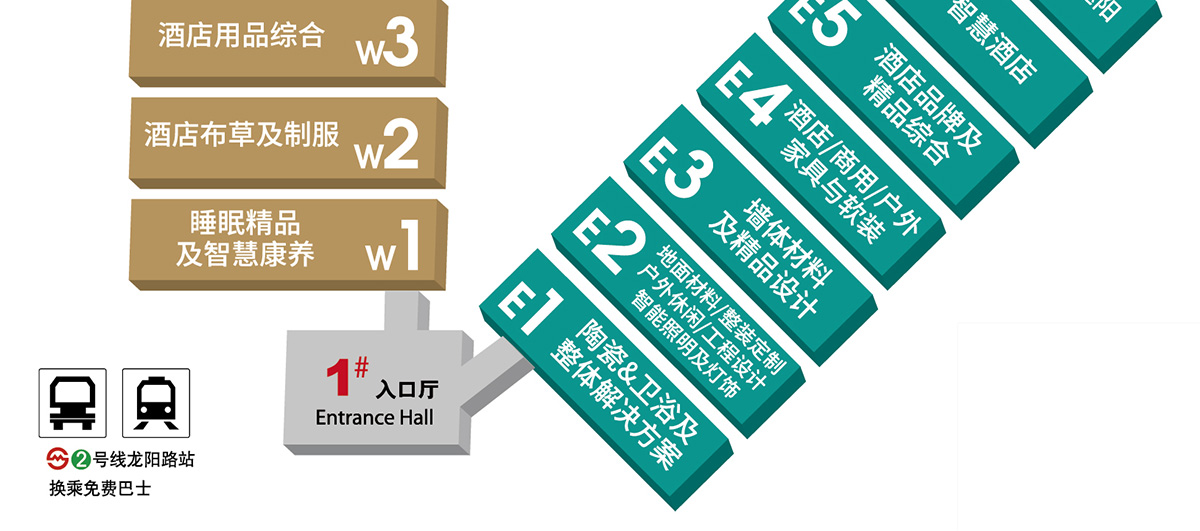 上海清洁展展馆分布图