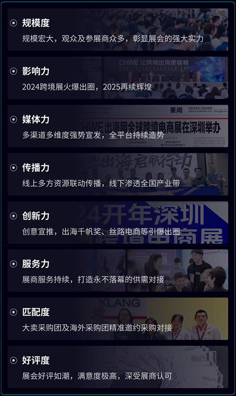 2025第四届CHWE出海网全球跨境电商展（深圳）展会亮点图