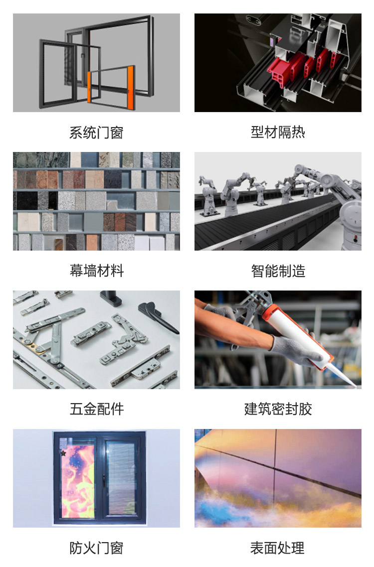 第31届门窗幕墙新产品博览会展品范围图