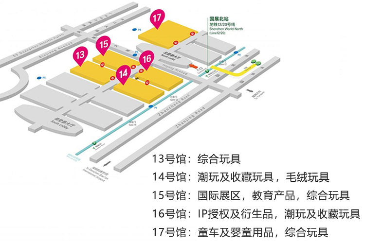 2025国际童车及母婴童用品（深圳）展览会展馆分布图