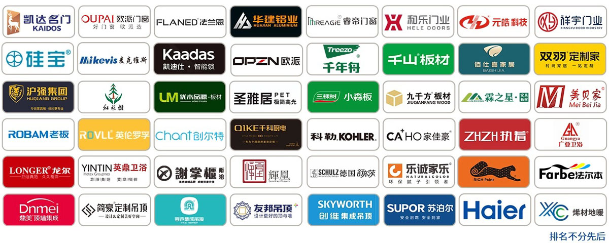 2025第24届中国（成都）建筑及装饰材料博览会知名展商图