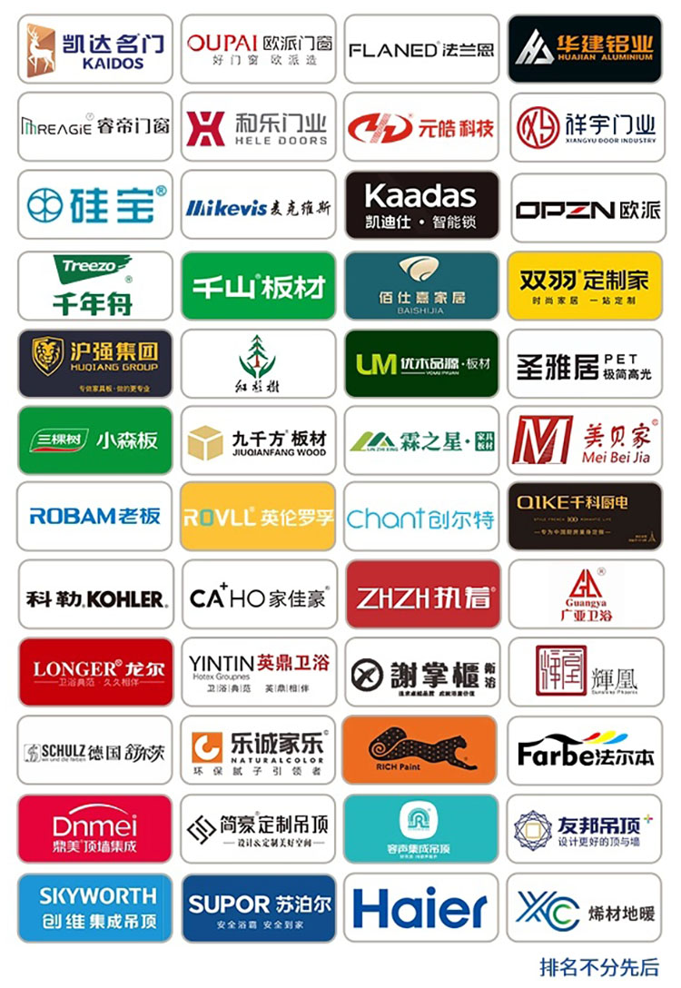 2025第24届中国（成都）建筑及装饰材料博览会知名展商图