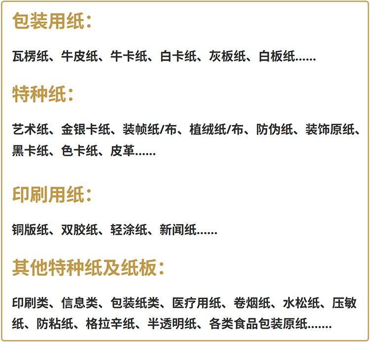 华南国际纸展展品范围图