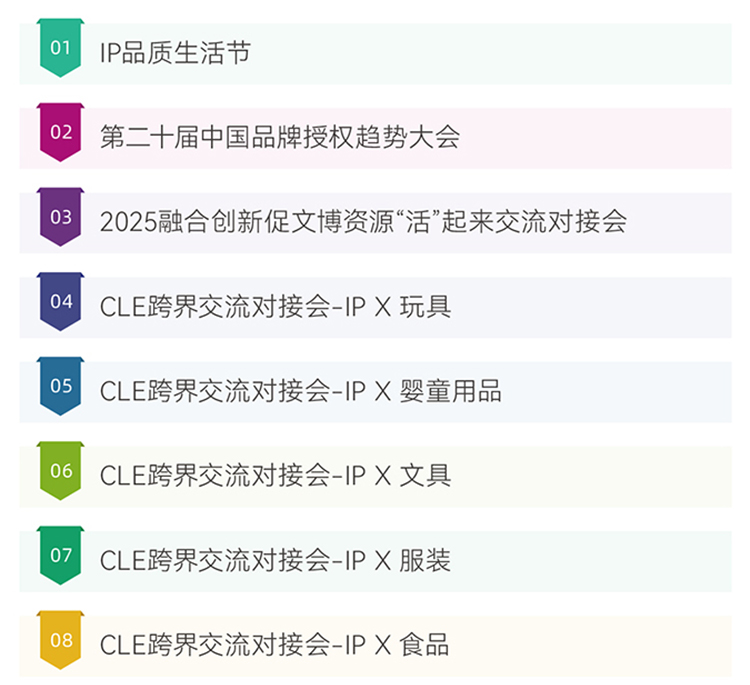 CLE中国授权展同期活动图